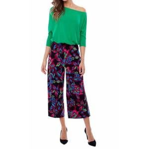 NEW UP! wide crop pant in ibiza print